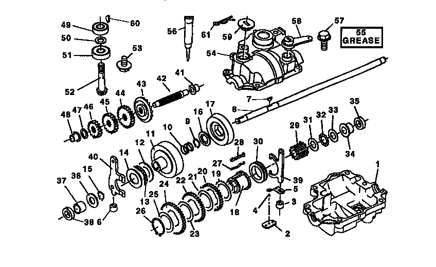 Craftsman 917372891 gearcase diagram