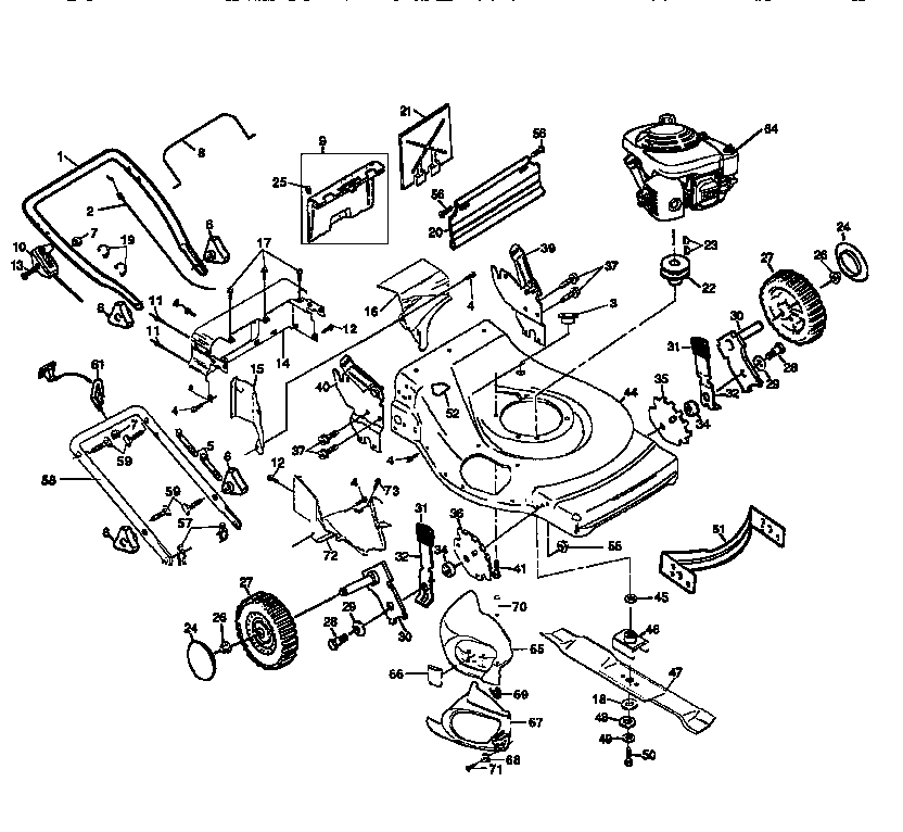 Craftsman 917372891 main frame diagram