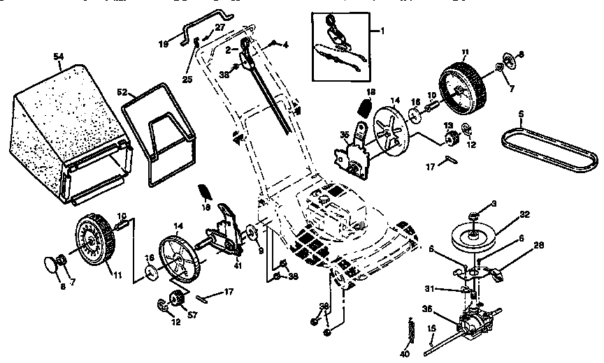 Craftsman 917372891 drive assembly diagram
