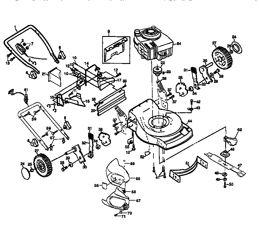 Craftsman 917372881 main frame diagram