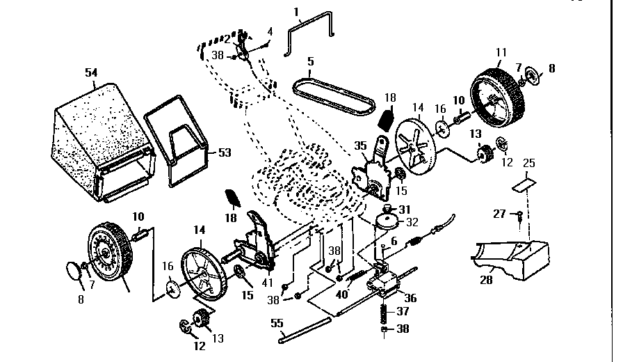 Craftsman 917372881 drive assembly diagram