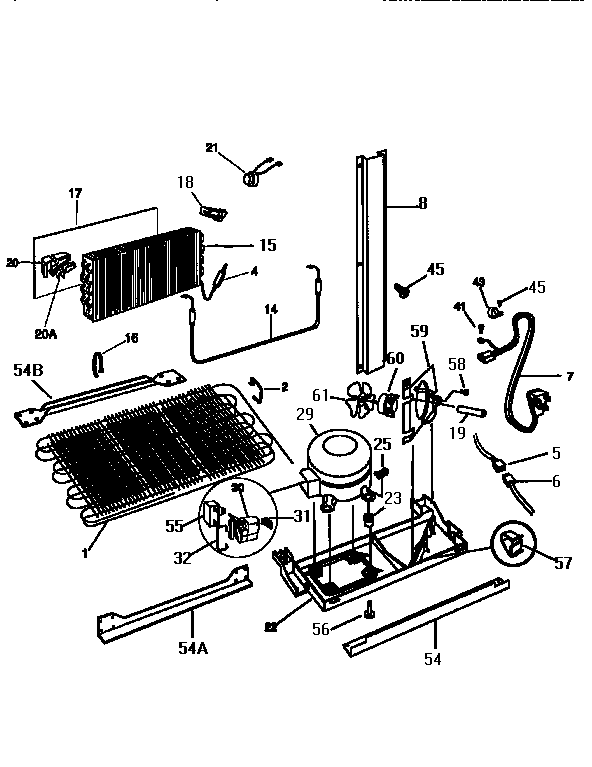 Frigidaire FRT22THAY2 unit parts diagram