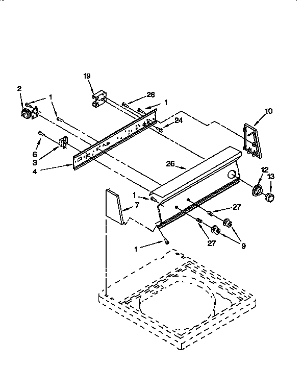 Kenmore 11092529110 control panel diagram