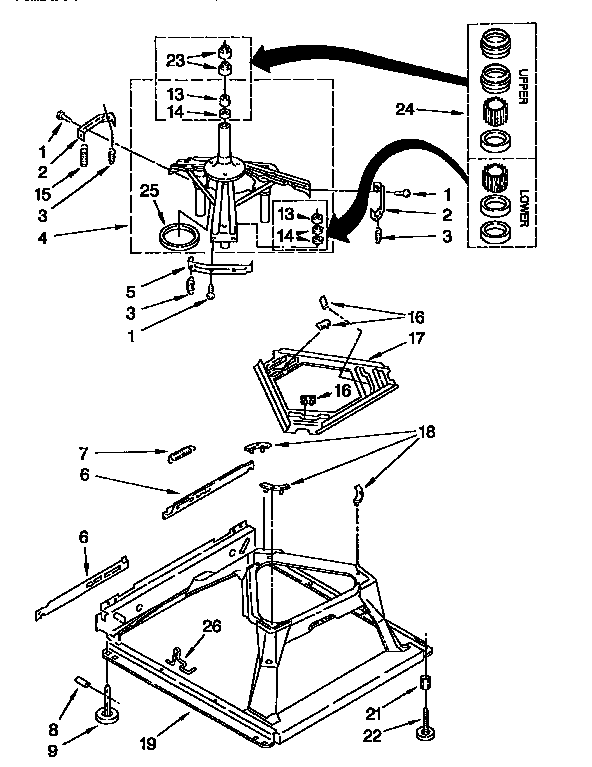 Kenmore 11092529110 machine base diagram