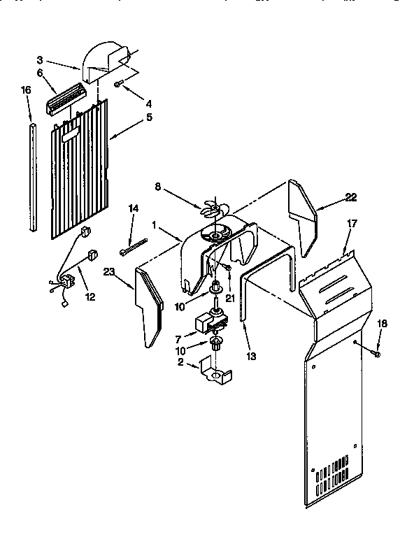 Kenmore 1069450210 air flow diagram