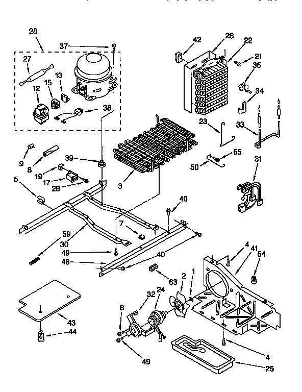 Whirlpool ED27DQXBW02 unit diagram