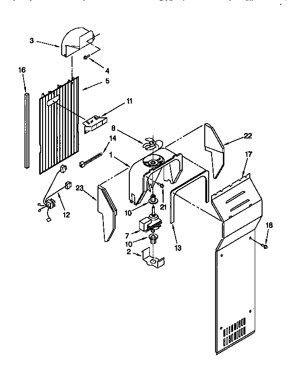 Whirlpool ED27DQXBW02 air flow diagram