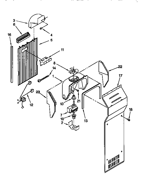 Kenmore 1069552820 air flow diagram