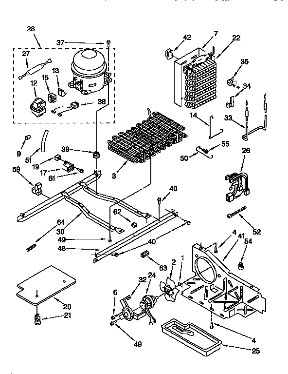 Kenmore 1069552820 unit diagram