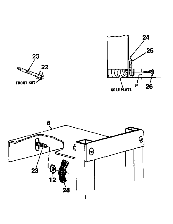 DP 15633 wall mounting bracket diagram