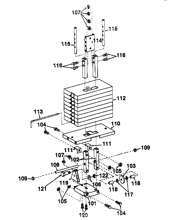 DP 15633 weight support assembly diagram