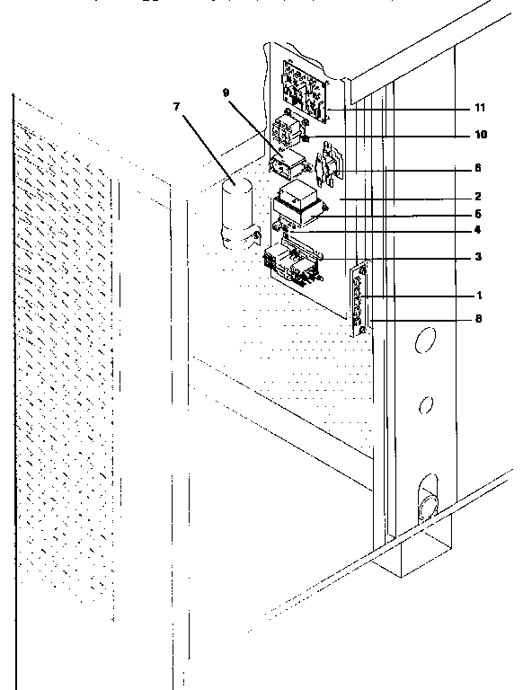ICP NPHRA30N1K2 control plate, all models diagram