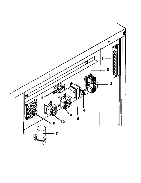 ICP NPHB036N1HA control plate, all models diagram
