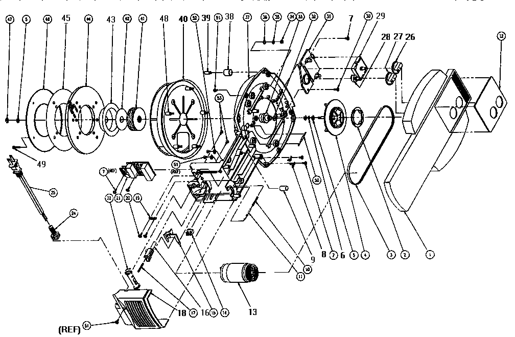 American Harvest JS-30000 exploded view powerhead diagram