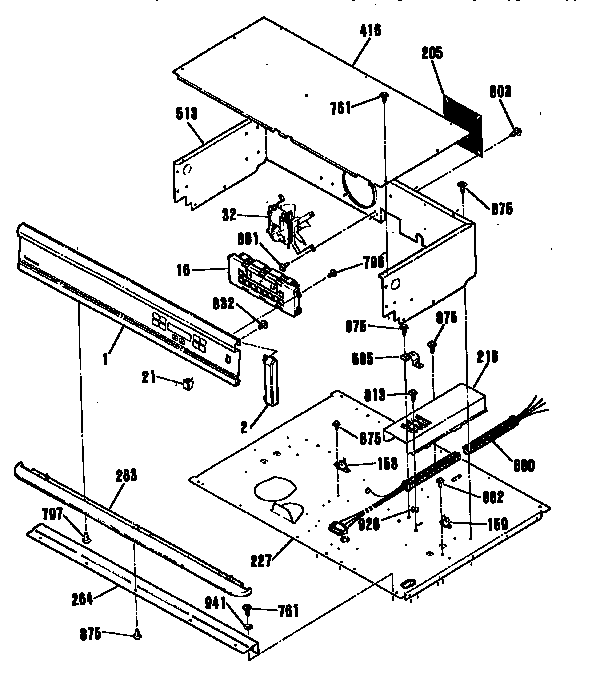 Kenmore 91141055591 control panel diagram