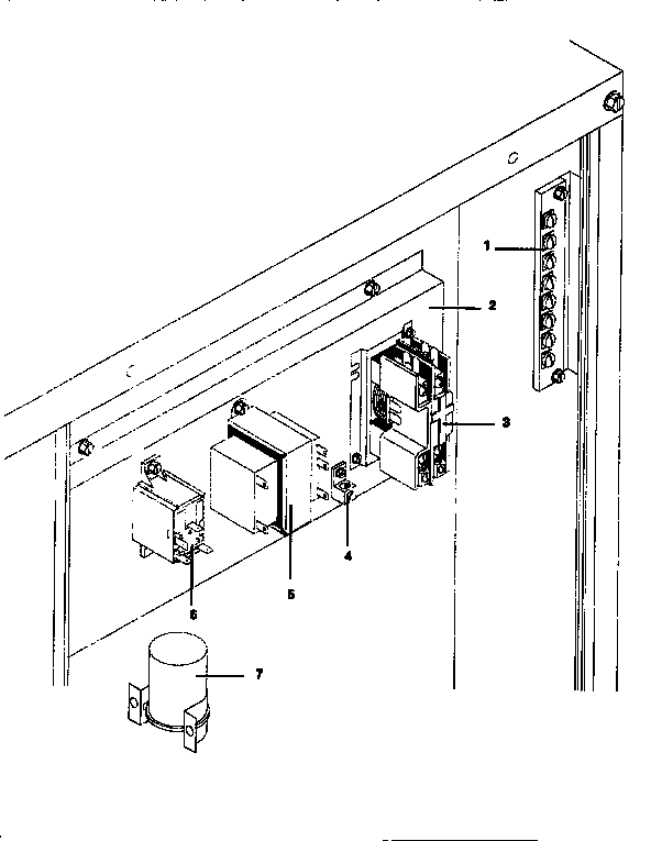 ICP NPAB060N1SA control plate, all models diagram