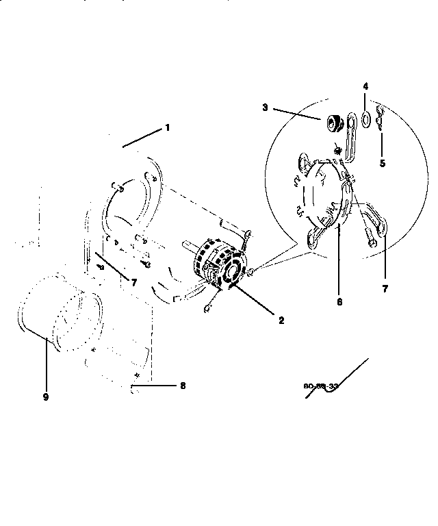 ICP NPAB048N1SA blower parts diagram