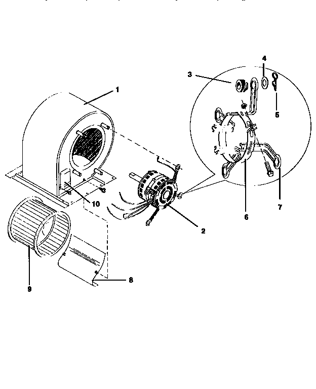 ICP NPAB042N1HA blower diagram