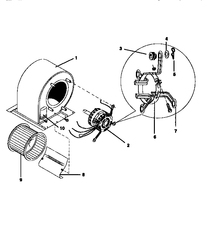 ICP NPAB060N1HA blower diagram