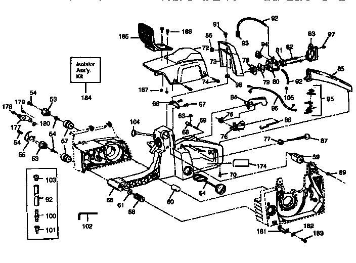 Craftsman 358356333 main frame diagram