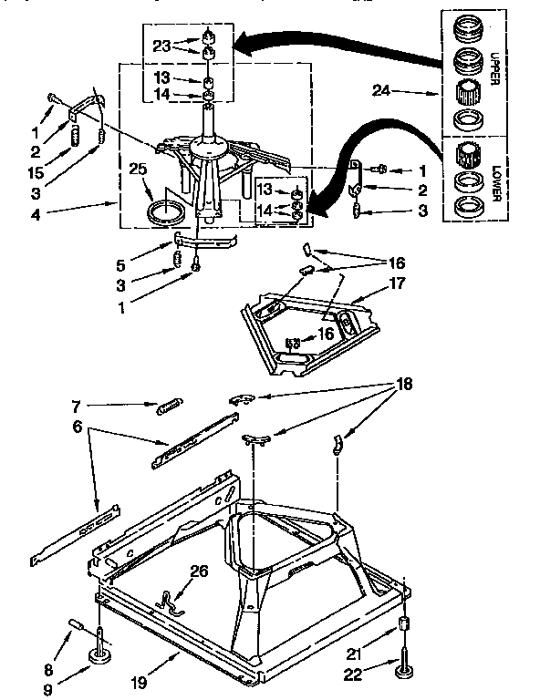 Kenmore 11092490120 machine base diagram