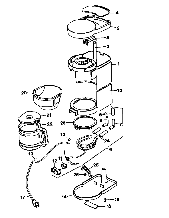 Black & Decker DCM912BK-04 replacement parts diagram