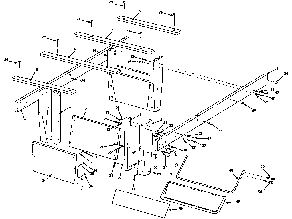 Indian P095-01 leg assembly diagram