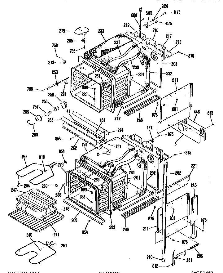 GE JKP26GP3BG wrapper diagram