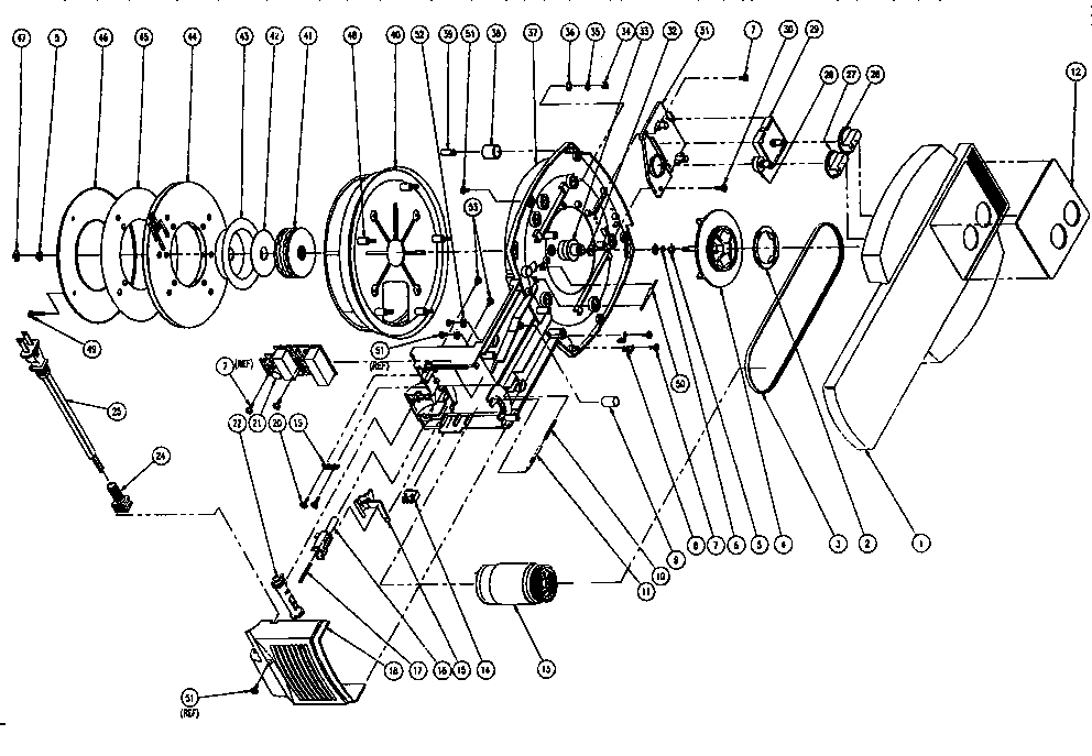 American Harvest JS-3000 powerhead exploded view diagram