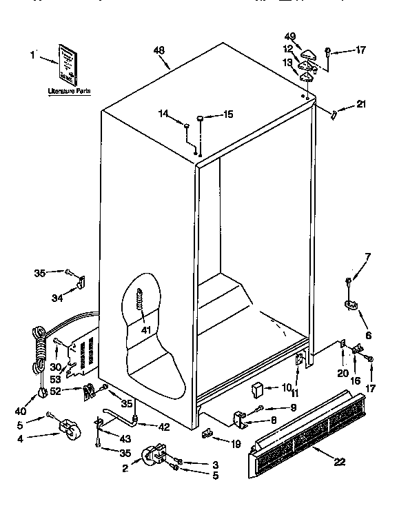 Kenmore 1069450320 cabinet diagram
