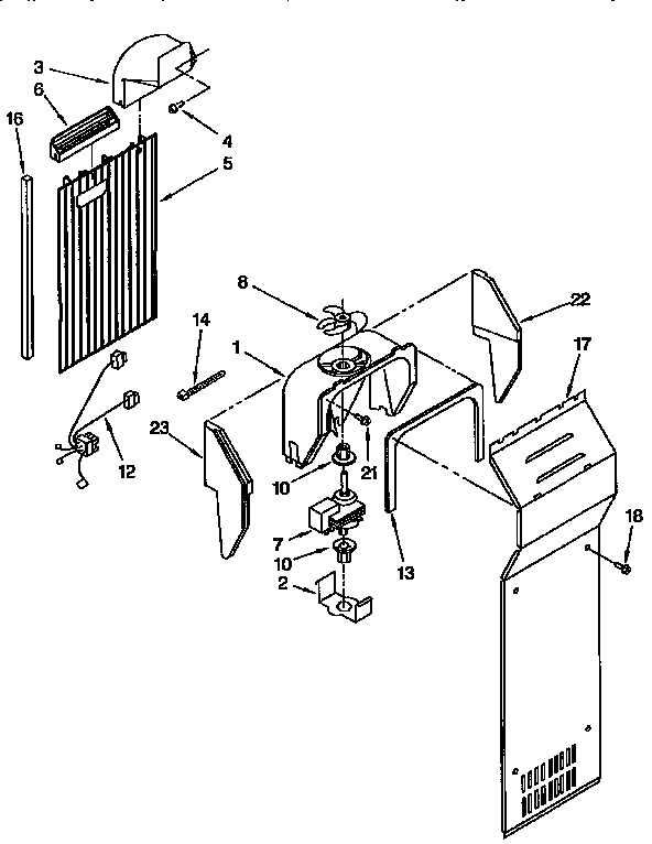 Kenmore 1069450320 air flow diagram