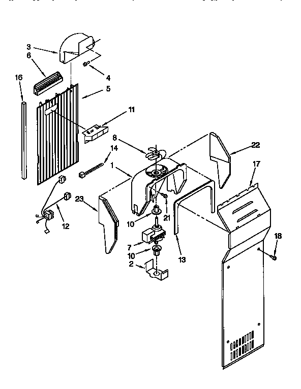 Kenmore 1069552410 air flow diagram