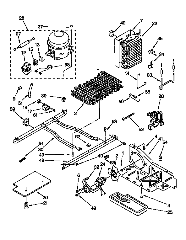 Kenmore 1069552410 unit diagram