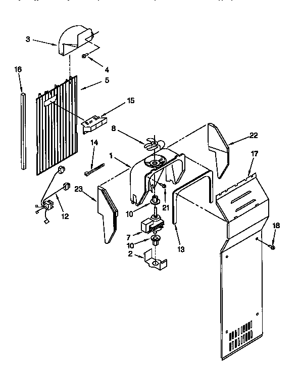 Kenmore 1069555381 air flow diagram