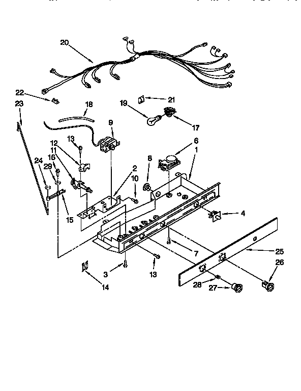 Kenmore 1069555381 control diagram