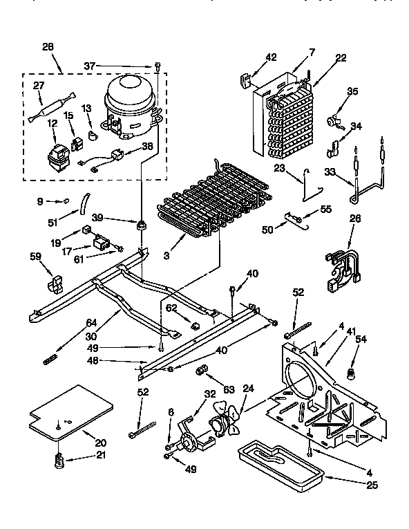 Kenmore 1069555481 unit diagram
