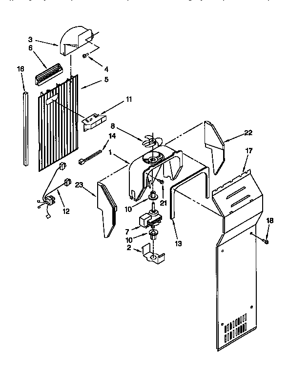 Kenmore 1069552610 air flow diagram