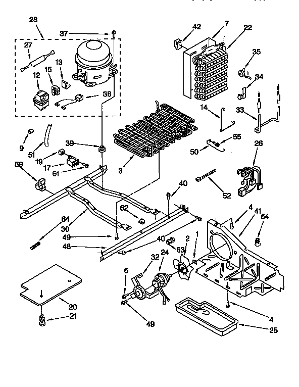 Kenmore 1069552610 unit diagram