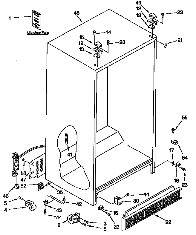 Kenmore 1069557680 exterior diagram