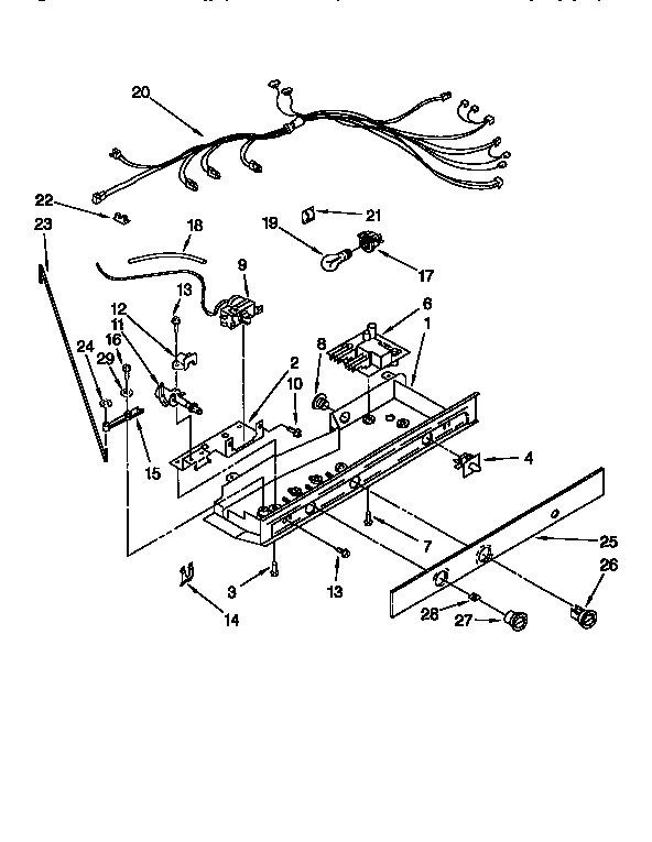Kenmore 1069557920 control diagram