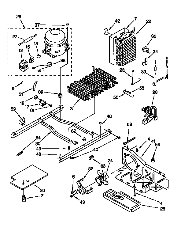 Kenmore 1069557920 unit diagram