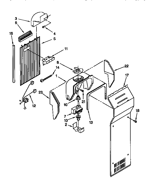 Kenmore 1069552920 air flow diagram