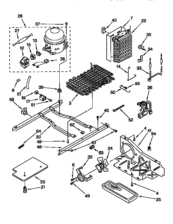 Kenmore 1069552920 unit diagram