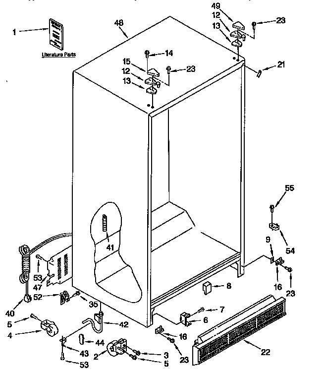 Kenmore 1069555950 exterior diagram