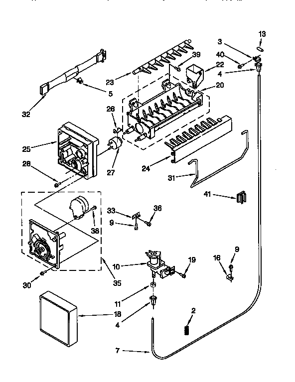 Kenmore 1069750681 icemaker diagram