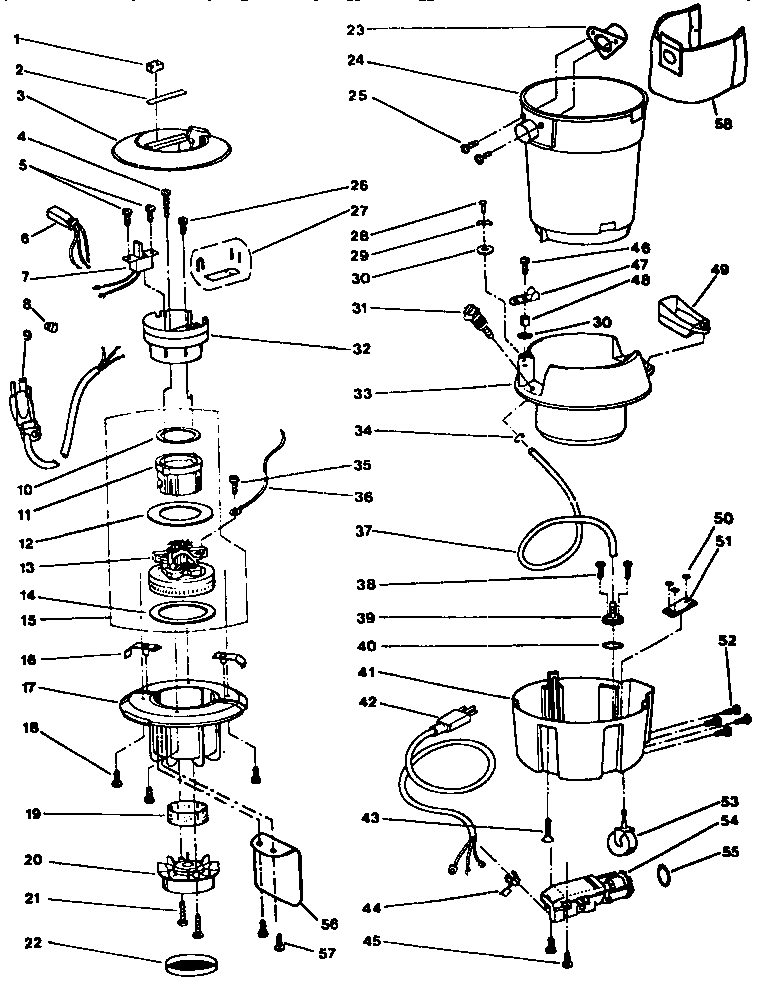 Kenmore 1758670490 base assembly diagram