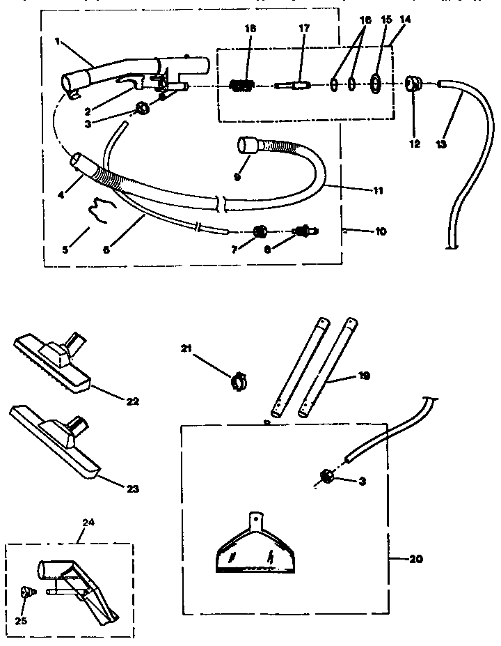 Kenmore 1758670490 hose assembly diagram