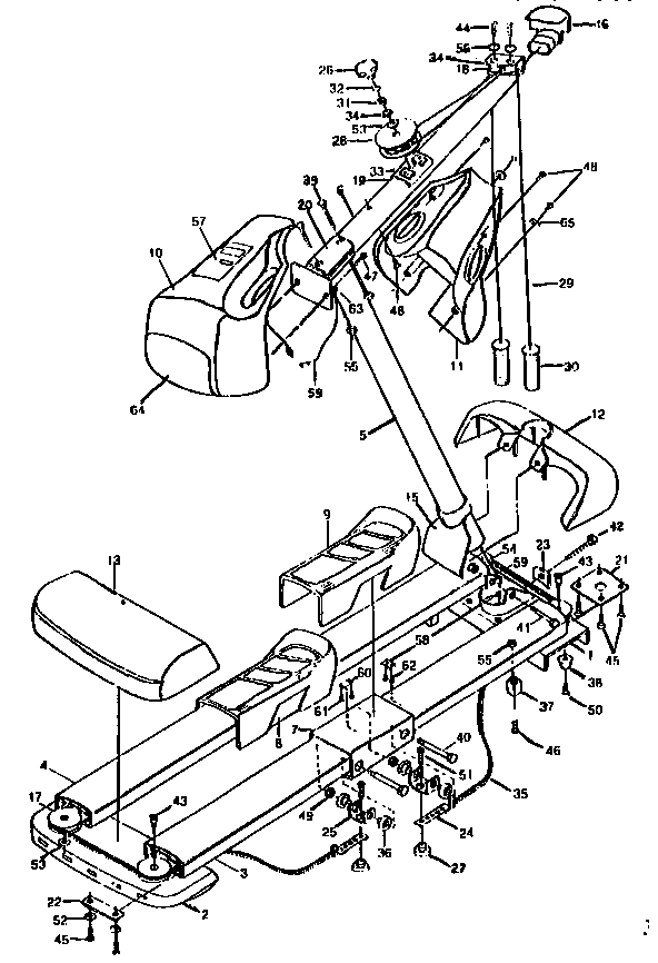 Gold's Gym E382 unit parts diagram