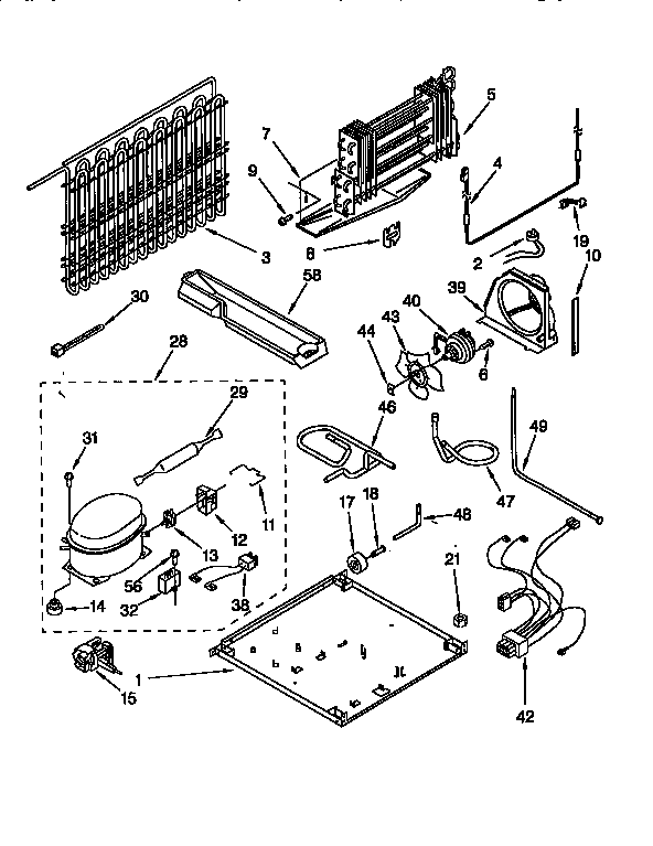 Kenmore 1069751721 unit diagram