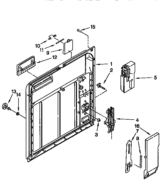 Kenmore 6651694991 inner door diagram